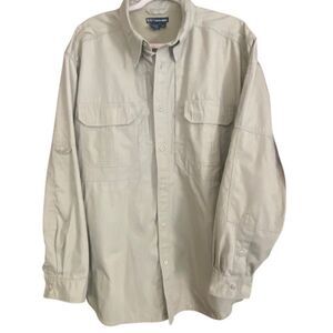 5.11 Tactical Series Button Down Shirt XL Tan Utility Outdoor